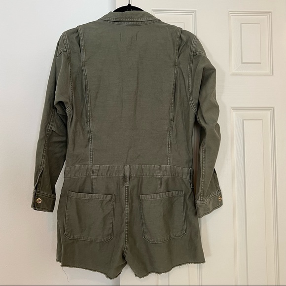 NWOT Frame Denim Army Service Shortall Romper - Picture 8 of 10